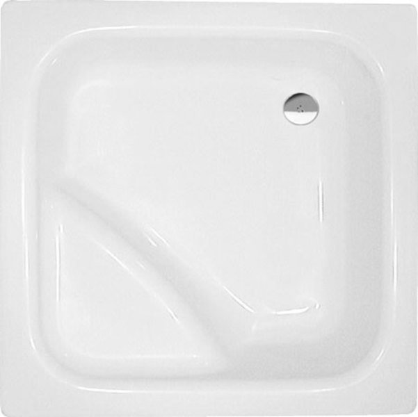 VISLA hluboká sprchová vanička, čtverec 80x80x27cm, bílá 50111