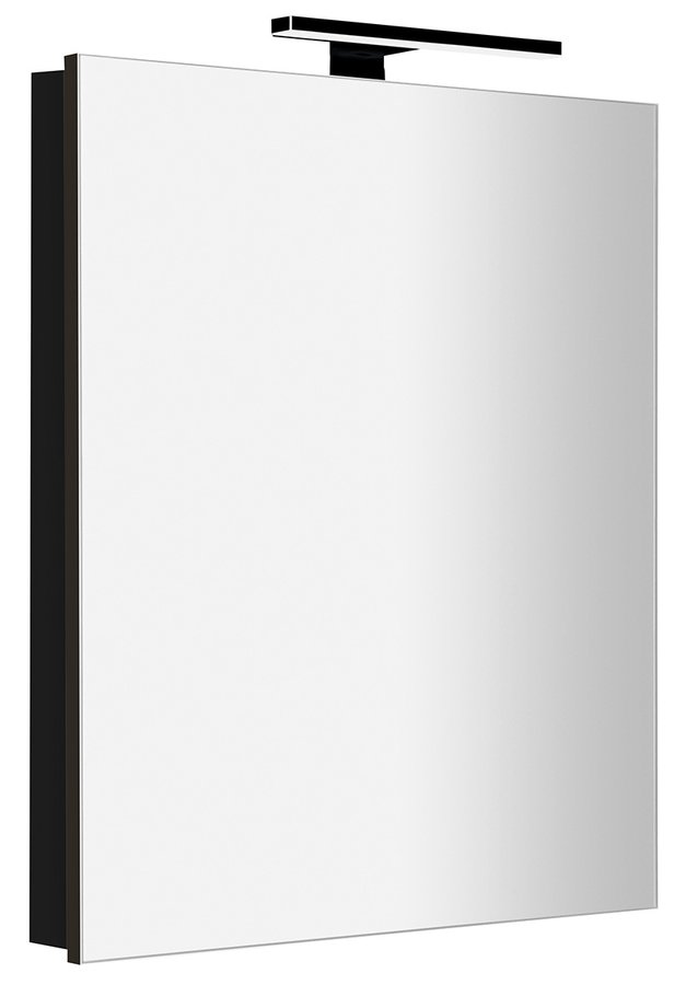 GRETA galerka s LED osvetlením, 60x70x14cm, čierna mat GR065-0035