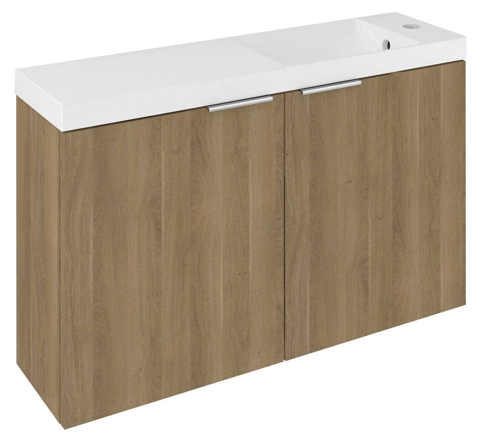 Levně LATUS X umyvadlová skříňka s umyvadlem 80x54,5x22cm, dub cuneo LT110-SET09