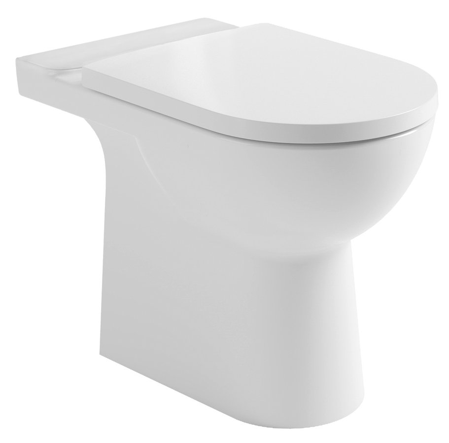 Levně TALAMO WC kombi mísa, Rimless, 63x35,5cm, spodní/zadní odpad, bílá PB107-111