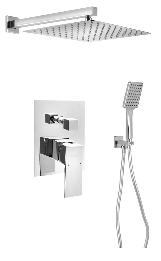 Levně LATUS podomítkový sprchový set s pákovou baterií, 2 výstupy, chrom 1102-42-03
