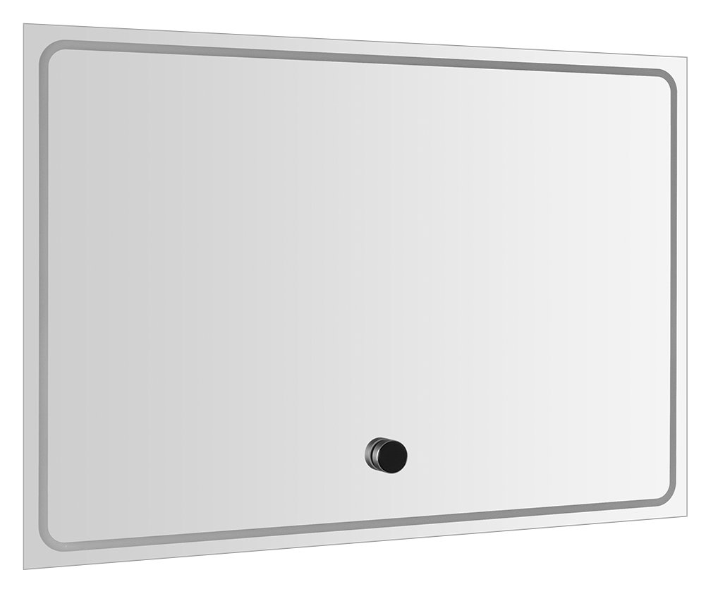 Levně GEMINI zrcadlo s LED osvětlením 100x70cm, chytré funkce GM100K