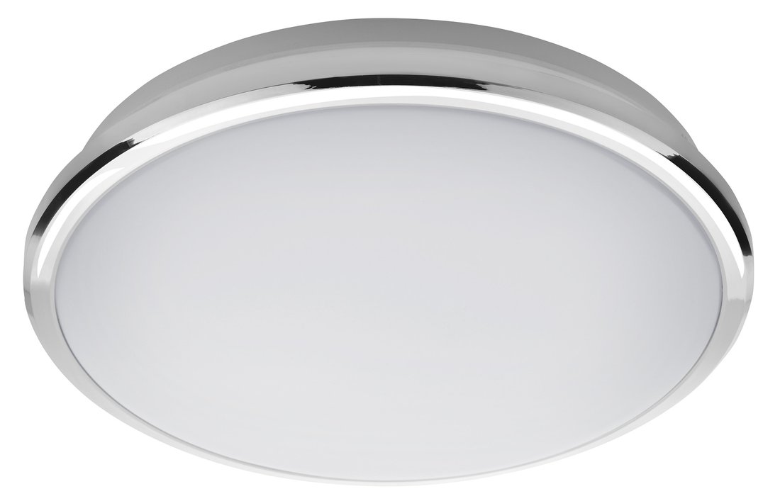 SILVER stropní LED svítidlo pr.28cm, 10W, 230V, denní bílá, chrom AU460