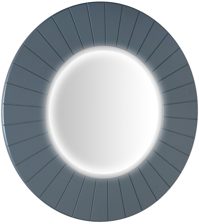 Levně LUMIRO STRIP kulaté zrcadlo s LED osvětlením v rámu ø 90cm, siena LR950-4242S