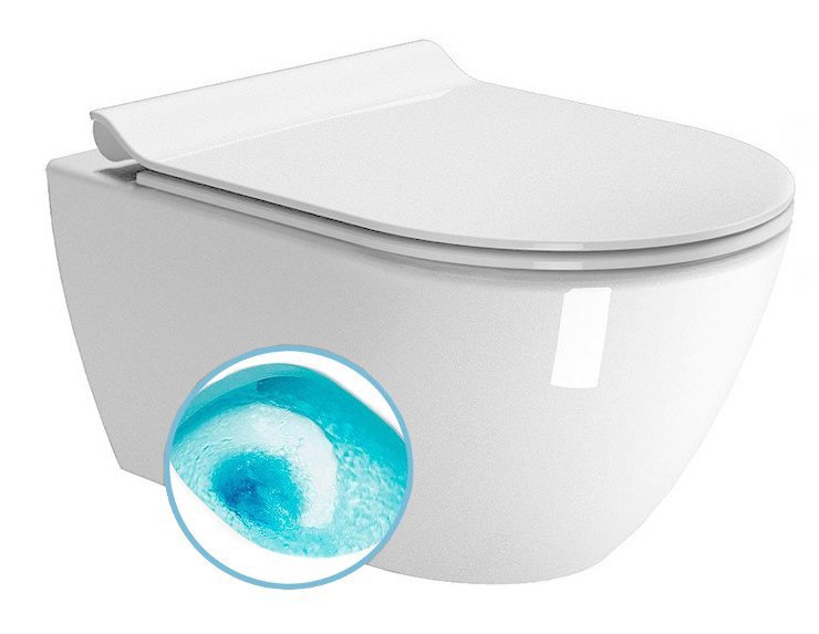 PURA WC závesné, splachovanie SWIRLFLUSH, 55x36 cm, ExtraGlaze 881511