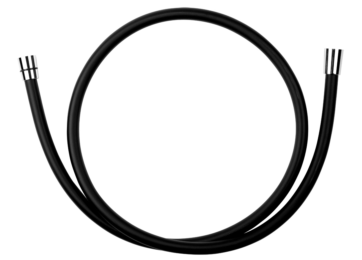 Sprchová hadice plastová, 150 cm černá BLACK/150,5