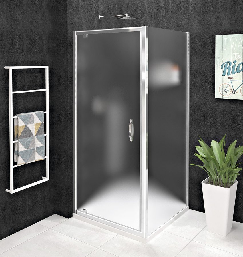 Levně SIGMA SIMPLY obdélníkový sprchový kout pivot dveře 900x800mm L/P varianta, Brick sklo GS3899GS4380