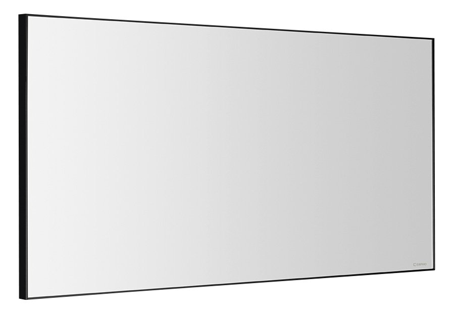 Levně AROWANA zrcadlo v rámu 1200x600mm, černá mat AWB1260