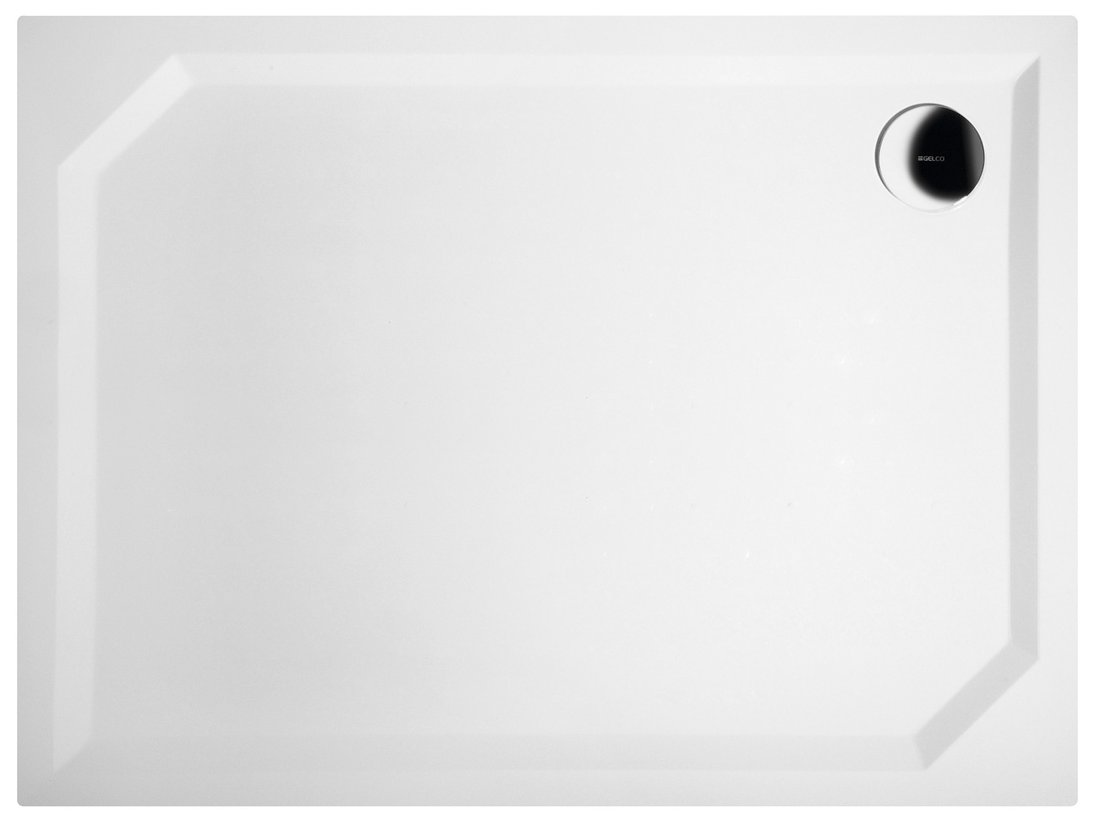SARA sprchová vanička z liateho mramoru, obdĺžnik 100x75x3,5 cm, hladká HS10075