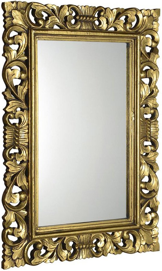 SCULE zrkadlo v ráme, 80x120cm, zlatá IN316
