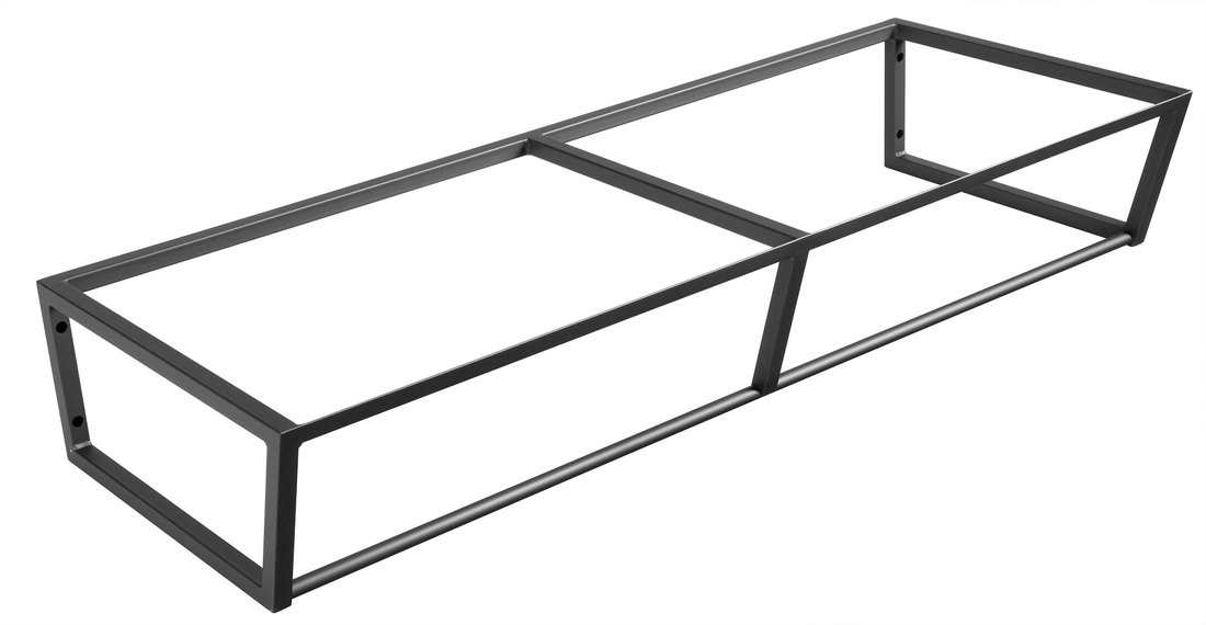 SKA konstrukce pod umyvadlo/desku 1200x200x460mm, černá mat SKA204