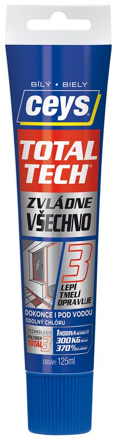 TOTAL TECH EXPRESS, lepidlo a tmel, 125ml, bílá 42507232