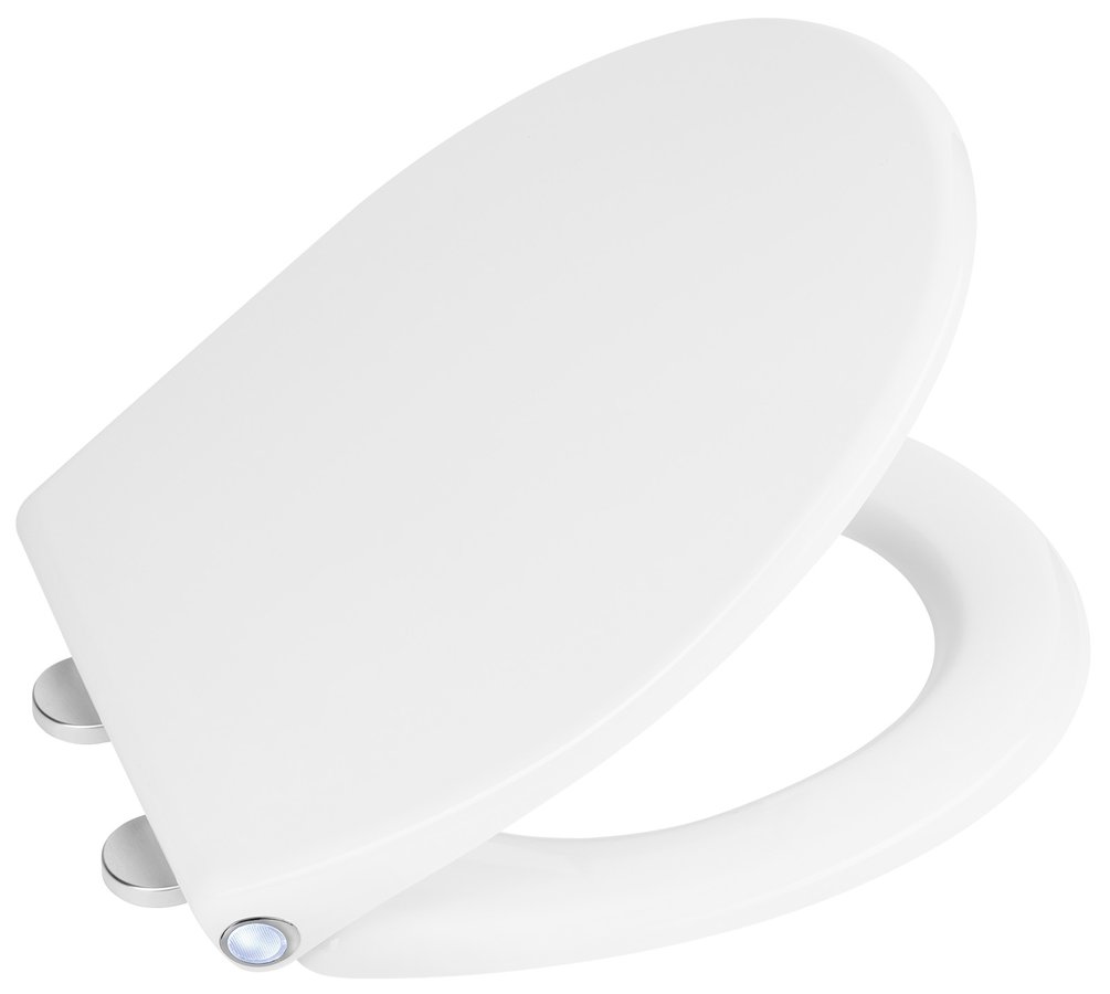 Levně PHARO WC sedátko s LED podsvícením, Soft Close, Easy Take, bílá WX1315