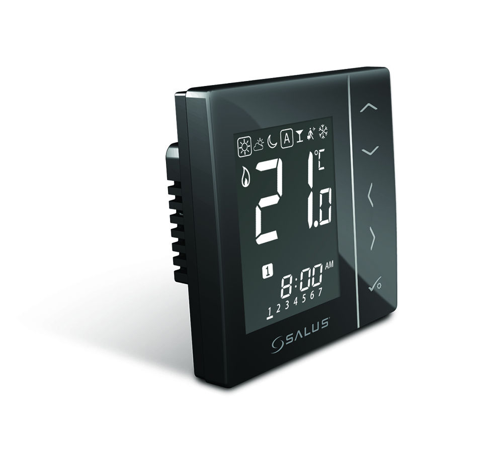 VS10BRF Bezdrôtový digitálny izbový termostat 4v1 (čierny) VS10BRF