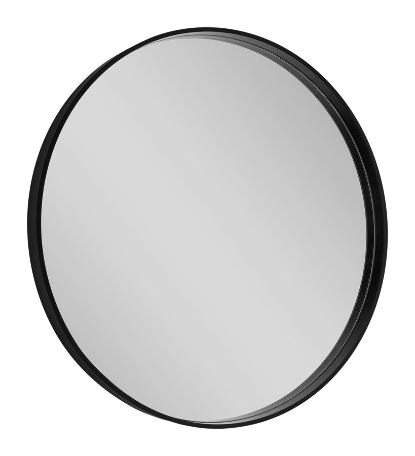 NOTION okrúhle zrkadlo v ráme ø 70cm, čierna mat NT700