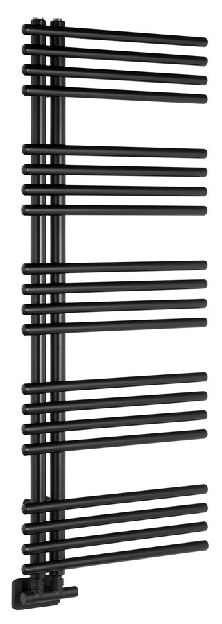 Levně NYMPHA otopné těleso 500x1250mm, černá mat LLN125B