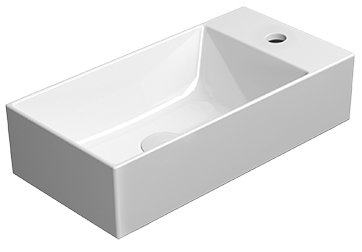KUBE X keramické umývadlo na dosku 50x25 cm, biela ExtraGlaze 9486111