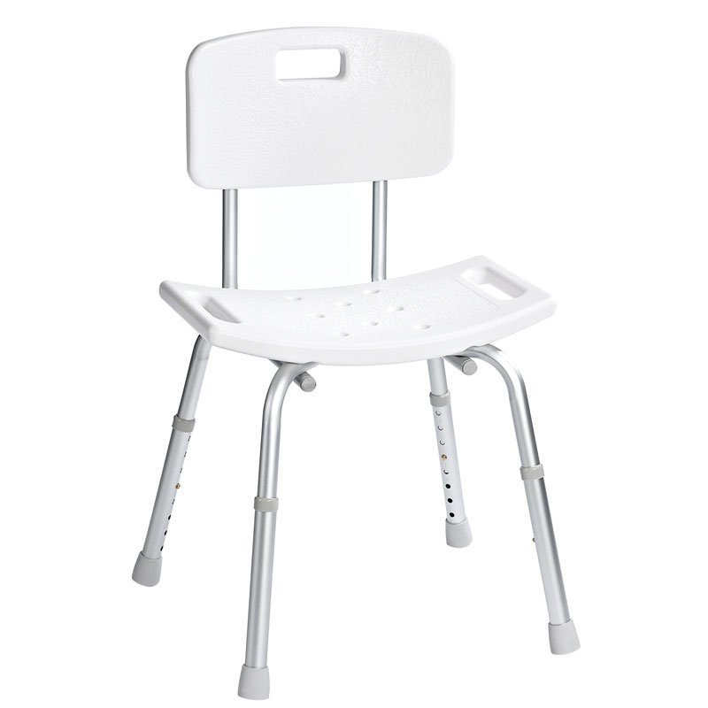 Stolička s operadlom, nastaviteľná výška, biela A00602101