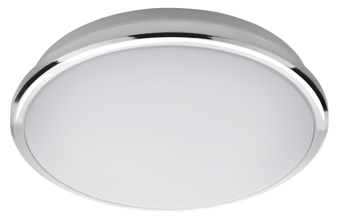 SILVER stropné LED svietidlo pr.28cm, 10W, 230V, studená biela, chróm AU463