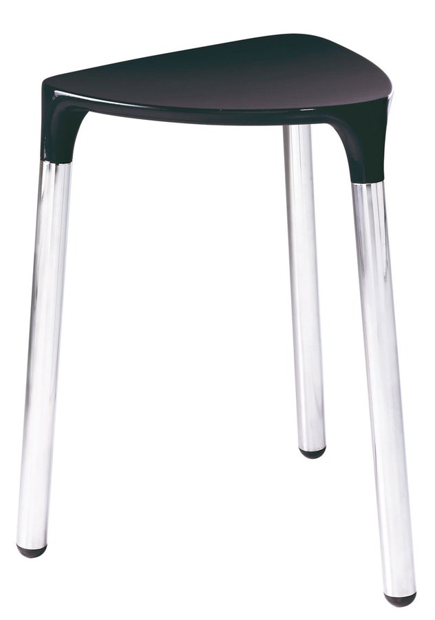 YANNIS koupelnová stolička 37x43,5x32,3 cm, černá 217214
