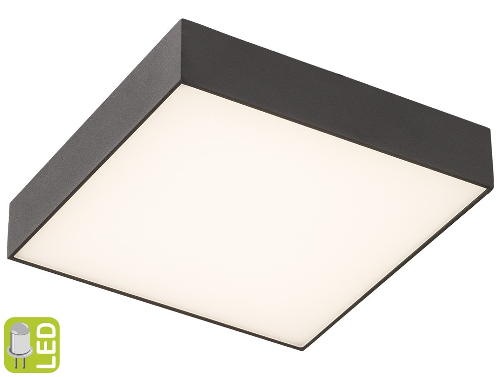 RISA stropní svítidlo LED 30W, 300x55x300mm, 230V, černá LS030C