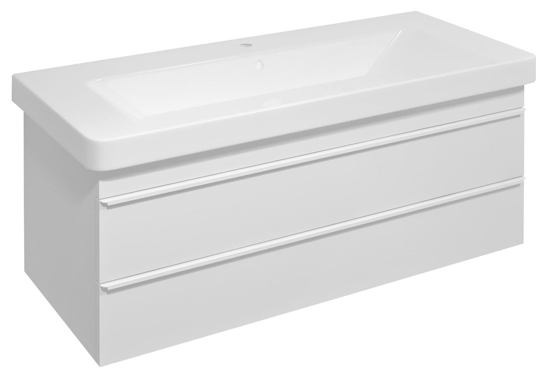 SITIA umývadlová skrinka 101,4x50x44,2cm, 2xzásuvka, biela matná SI105-3131