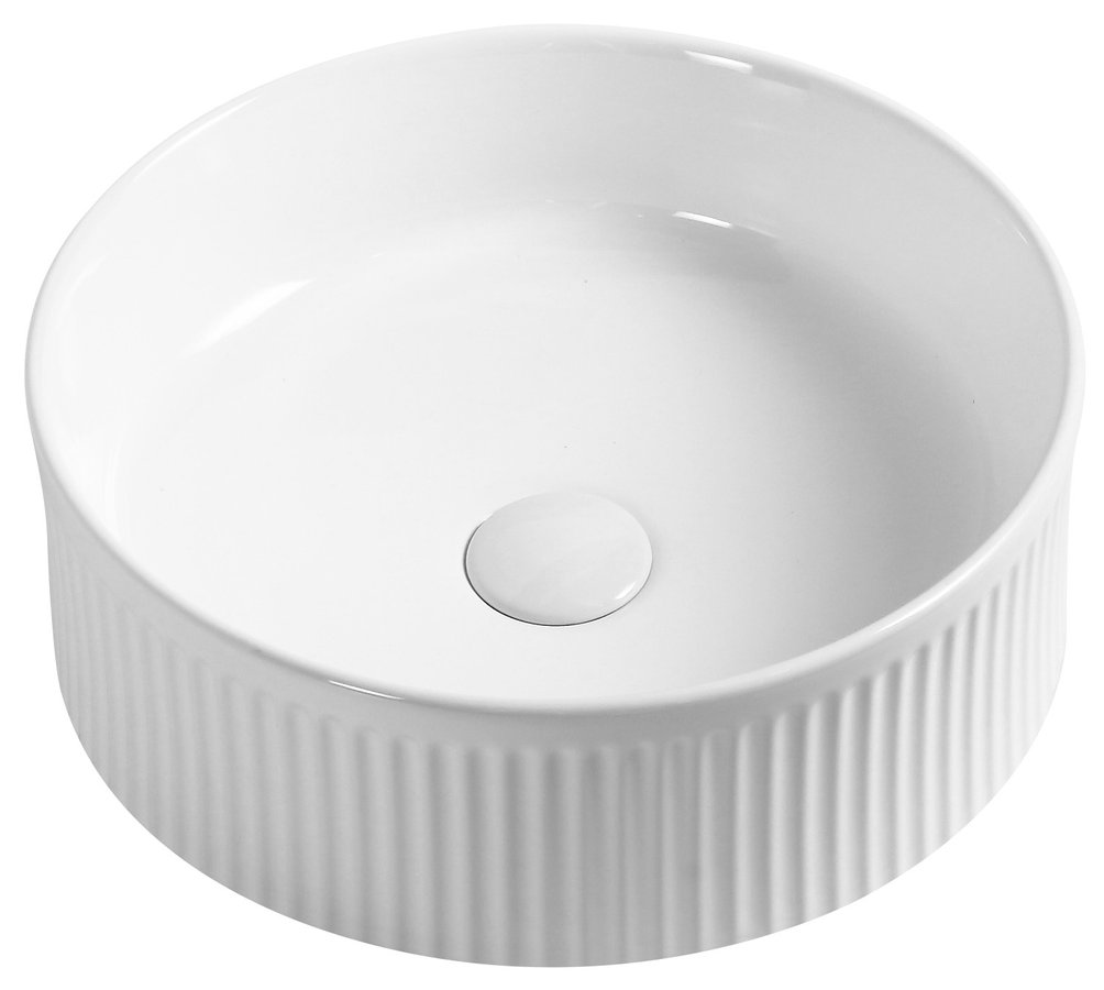 PICOBELLO keramické umývadlo na dosku Ø 37 cm, biele AR484