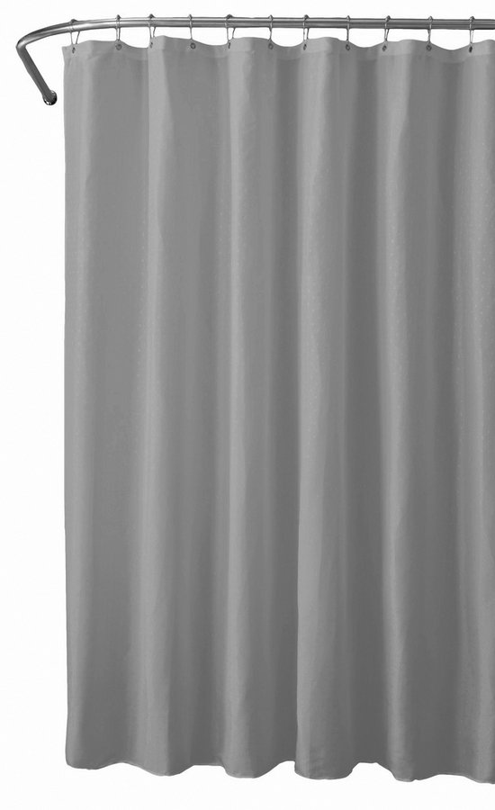 Sprchový závěs 180x180cm, polyester, šedá ZV040