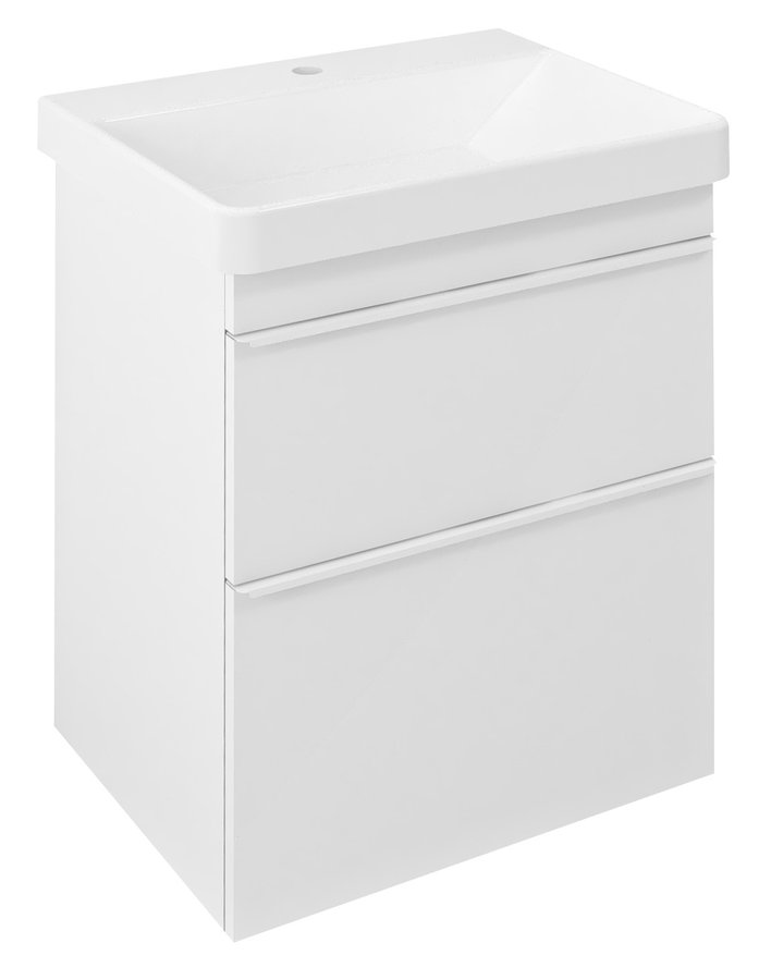 SITIA umývadlová skrinka 56,4x70x44,2cm, 2xzásuvka, biela matná SI060-3131