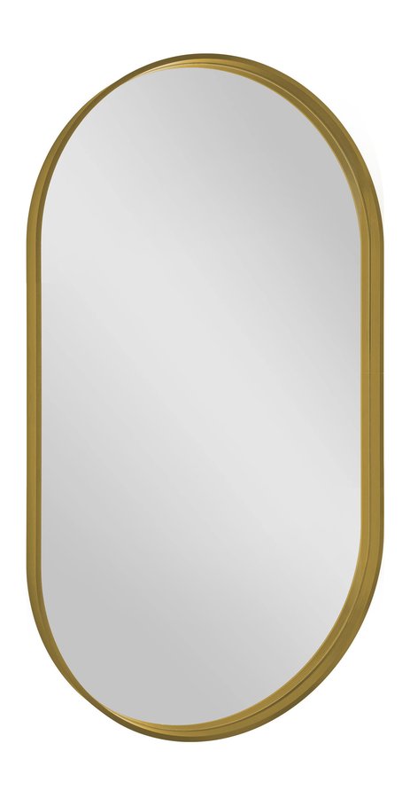 AVONA oválné zrcadlo v rámu 40x70cm, zlatá mat AV400G