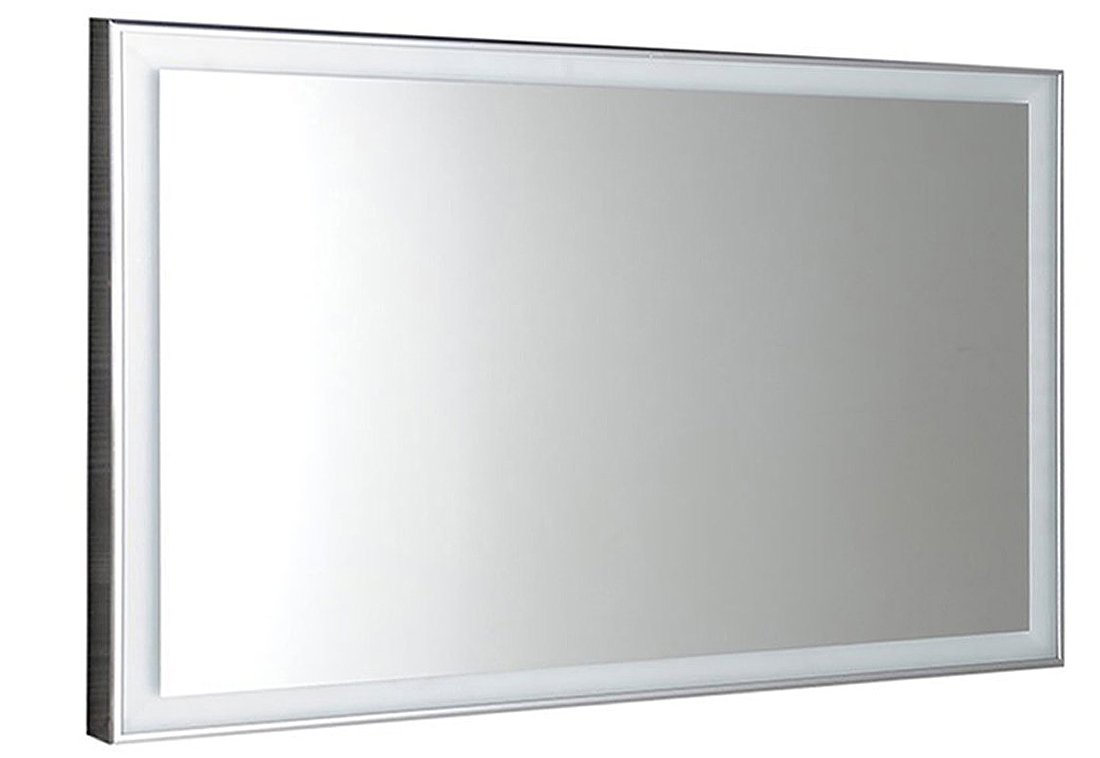 Luminar zrkadlo v ráme s LED osvetlením 1200x550mm, chróm NL560