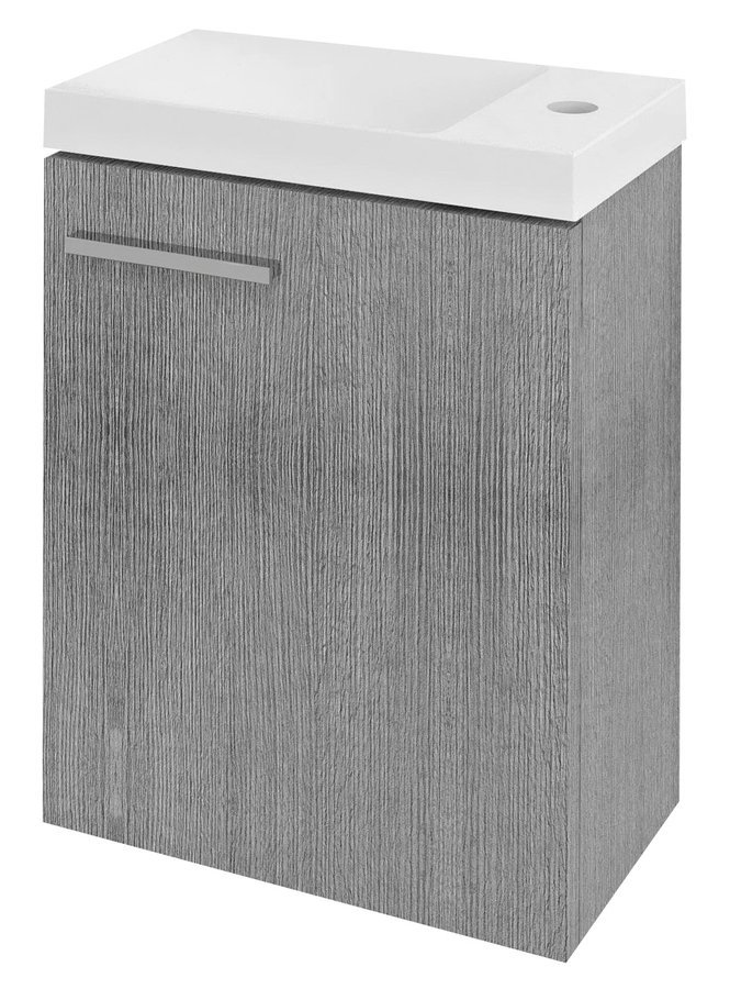 LATUS X umyvadlová skříňka 39,4x50x22cm, dub stříbrný (LT112) LT110-1111
