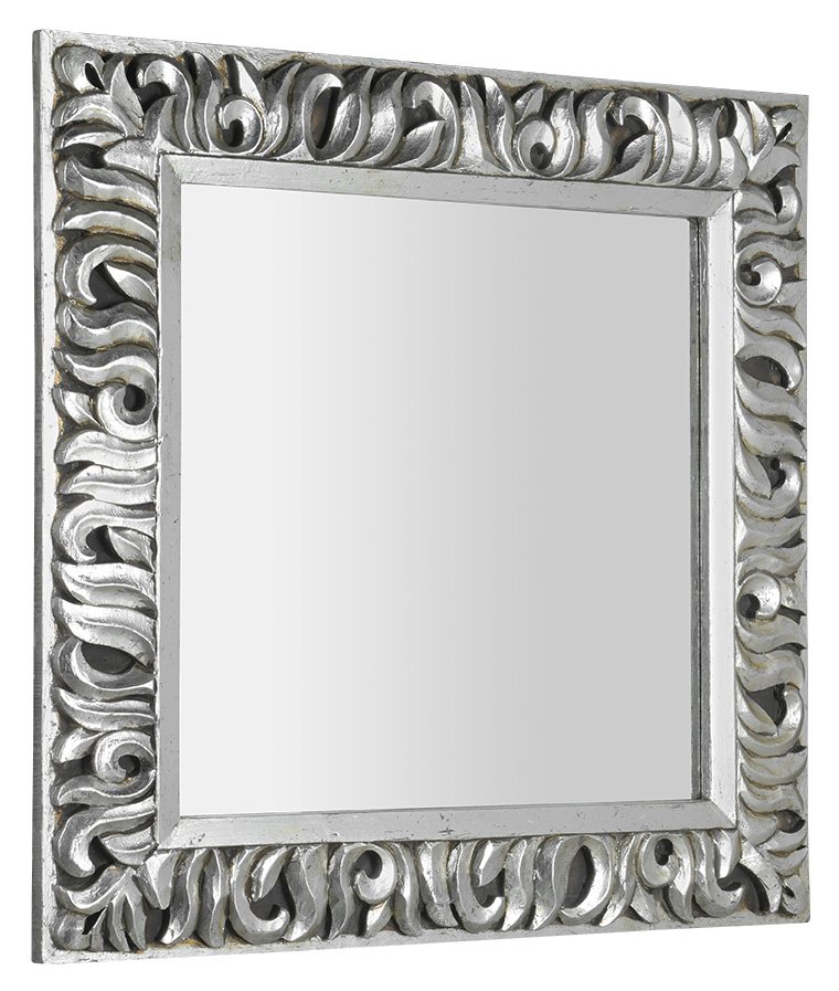 ZEEGRAS zrkadlo v ráme, 90x90cm, strieborná IN401