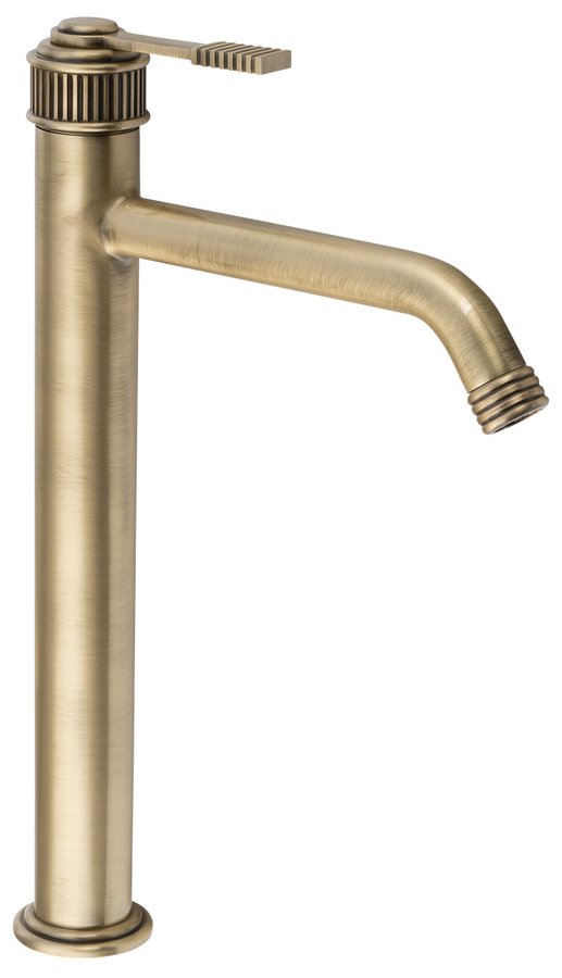 VERSI stojánková umyvadlová baterie vysoká, prodloužená hubice, bronz RV007/18