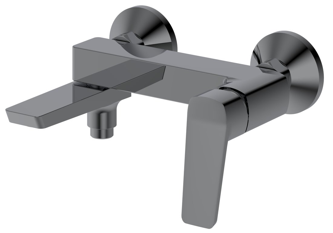 Levně FLERY nástěnná vanová/sprchová baterie, otočné ramínko, gun metal FY010GM