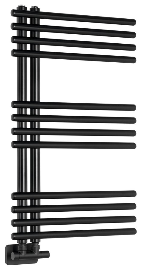 Levně NYMPHA otopné těleso 500x800mm, černá mat LLN80B