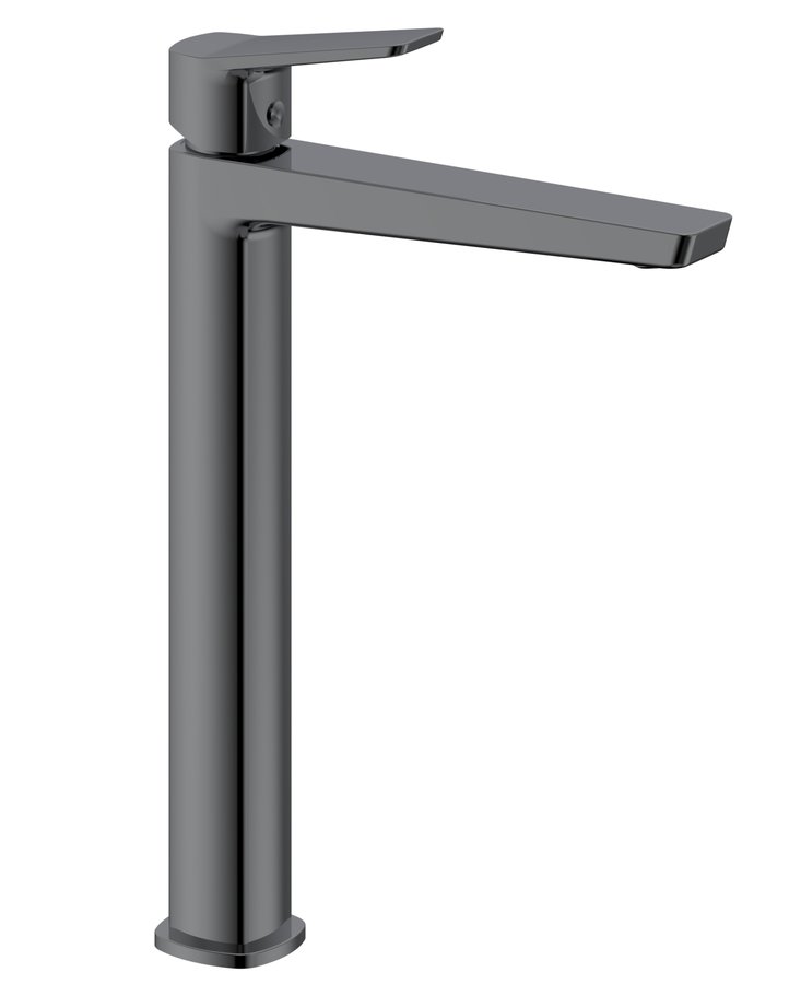 Levně FLERY stojánková umyvadlová baterie vysoká, gun metal FY006GM
