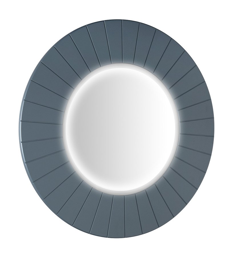 LUMIRO STRIP kulaté zrcadlo s LED osvětlením v rámu ø 75cm, siena LR750-4242S