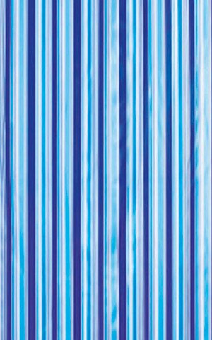 Sprchový záves 180x180cm, vinyl, modrá, pruhy ZV011