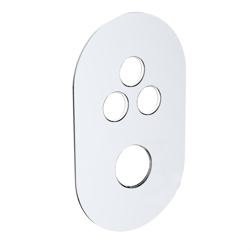 Mereo, Kryt oválny pre 3-cestnú podomietkovú termostatickú batériu, 120*200 mm CB415TOS3 CB415TOS3