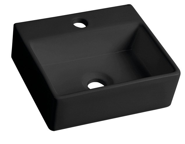 GIULIA keramické umývadlo 33,5x29 cm, čierna mat BH7002B