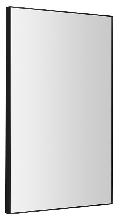 E-shop Arowana zrkadlo v ráme 500x800mm, čierna mat AWB5080
