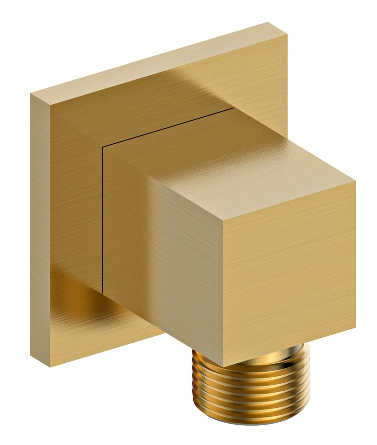 Sprchová zásuvka, štvorcová, matná zlatá 1205-02GB