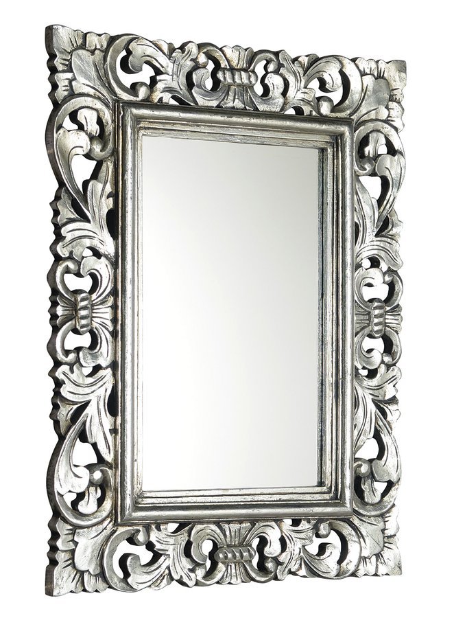 SAMBLUNG zrkadlo v ráme, 60x80cm, strieborná IN115