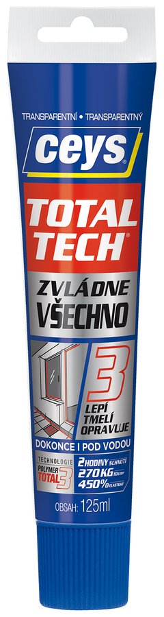 TOTAL TECH EXPRESS, lepidlo a tmel, 125ml, transparent 42507242