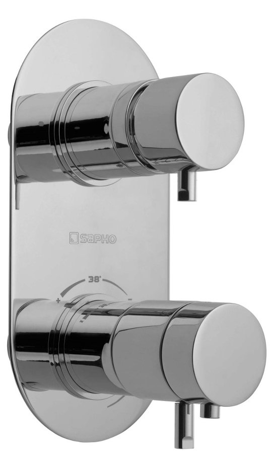 RHAPSODY podomietková sprchová termostatická batéria, 2 výstupy, chróm 5585T