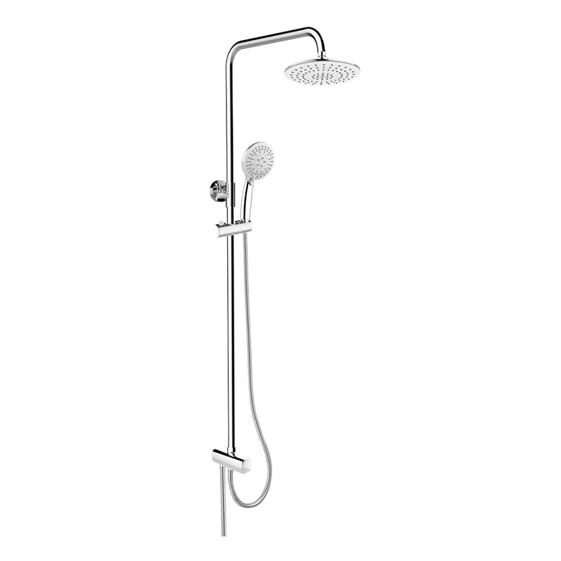 Mereo, Sprchový set s tyčí, bílá hlavová sprcha a třípolohová ruční sprcha CB95001SW1 CB95001SW1