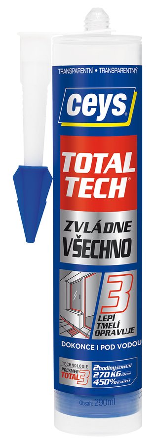 TOTAL TECH EXPRESS, lepidlo a tmel, 290ml, transparent 42507226