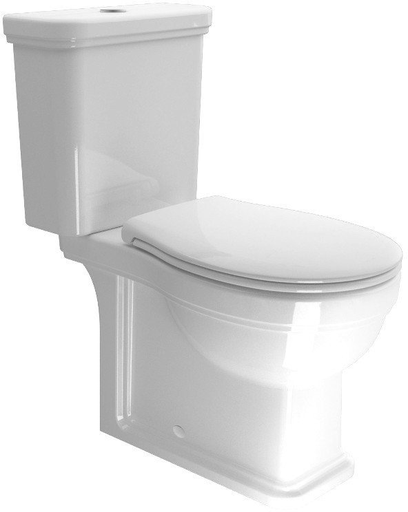 WC kombi CLASSIC, spodný/zadný odpad, biele WCSET06-CLASSIC