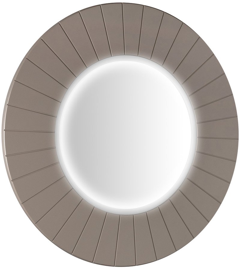 Levně LUMIRO STRIP kulaté zrcadlo s LED osvětlením v rámu ø 90cm, agila LR950-4343S